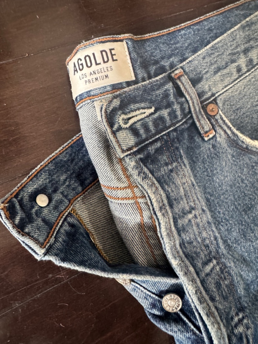 Agolde Parker Denim Shorts